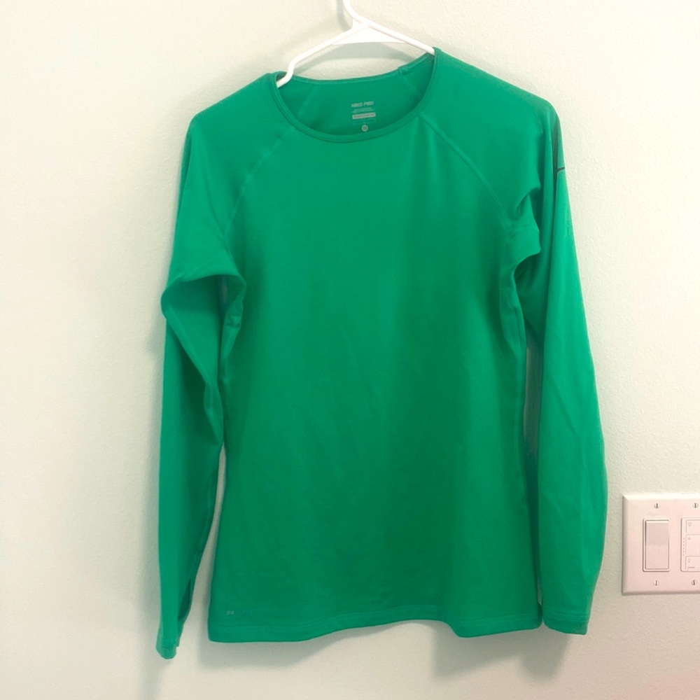 Green fleece lined top